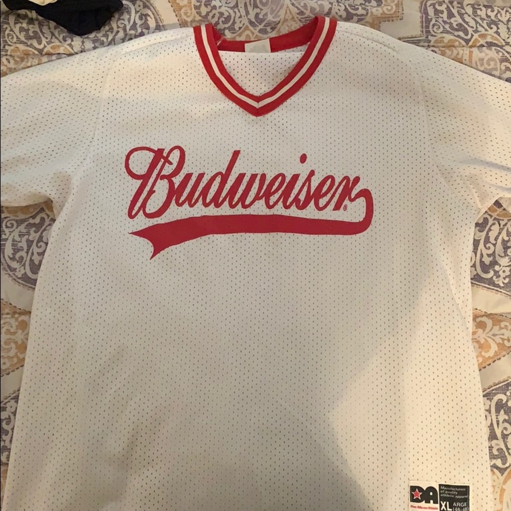 Budweiser baseball jersey